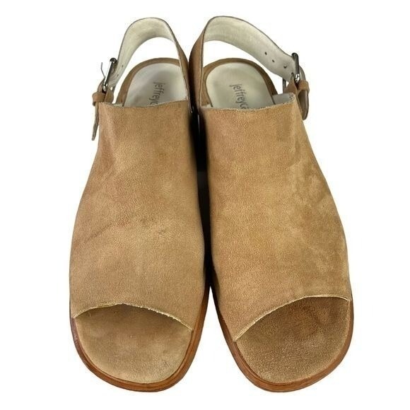 Jeffrey Campbell Sandals Women Size 8 Lincove Stacked Block Heel‎ Suede Open Toe - Picture 6 of 12